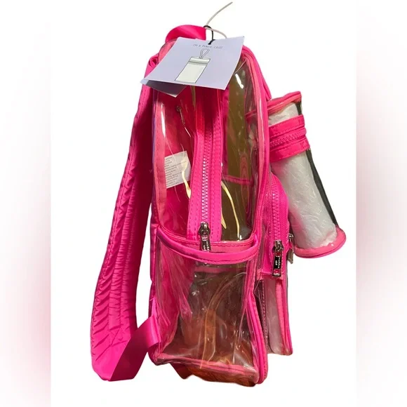 Madden Girl Clearance Price is Firm! NWT Pink Pencil Holder Pocketed Backpack - Picture 2 of 10